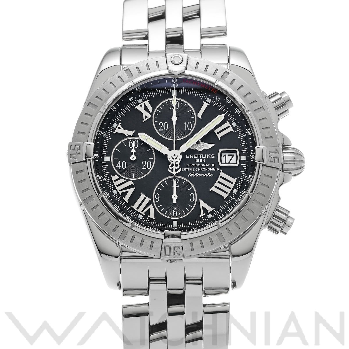 ブライトリング / BREITLING クロノマット エボリューション A156B98PA ブラック メンズ 時計 【中古】【wristwatch】