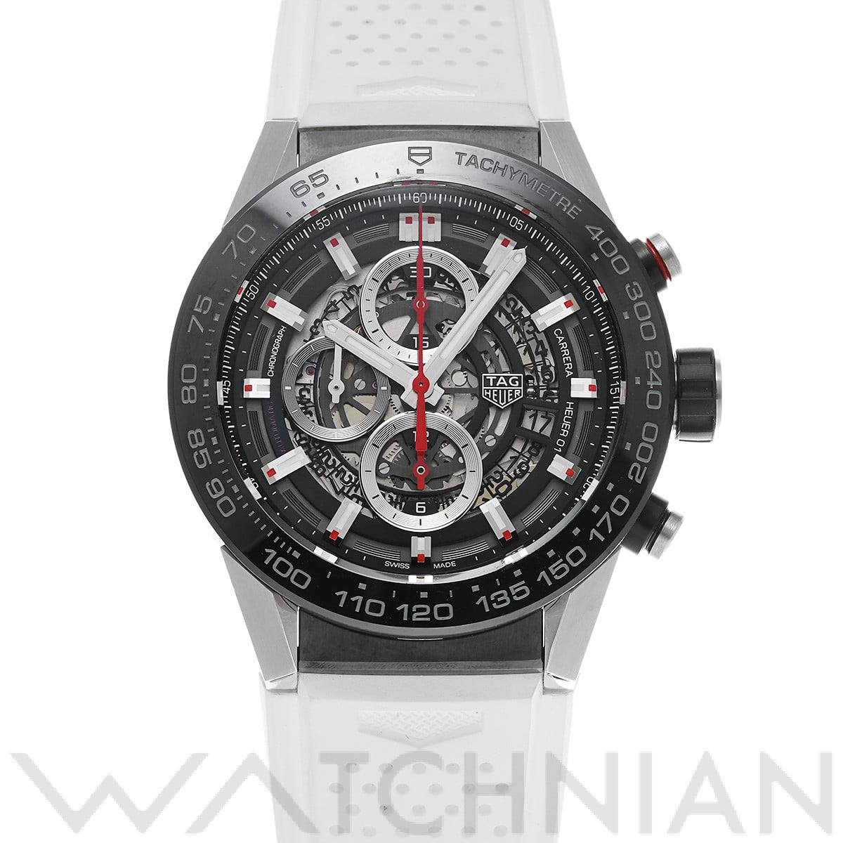 タグ ホイヤー / TAG HEUER カレラ キャリバーホイヤー01 クロノグラフ CAR2A1Z.FT6051 ブラック メンズ 時計 【中古】【wristwatch】