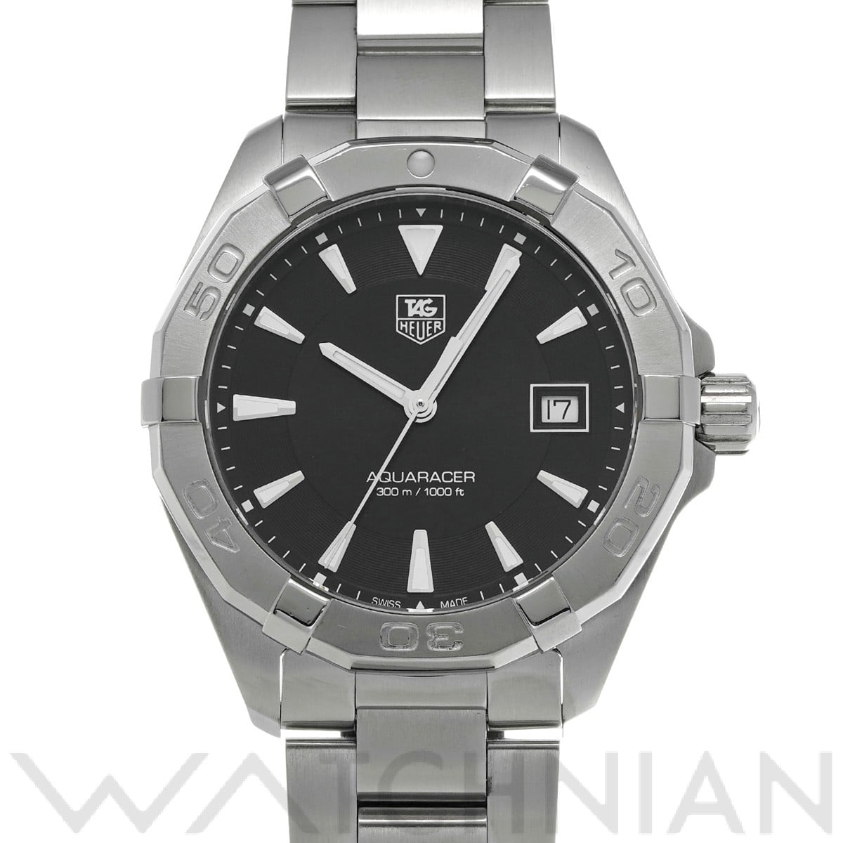 タグ ホイヤー / TAG HEUER アクアレーサー クォーツ WAY1110.BA0928 ブラック メンズ 時計 【中古】【wristwatch】
