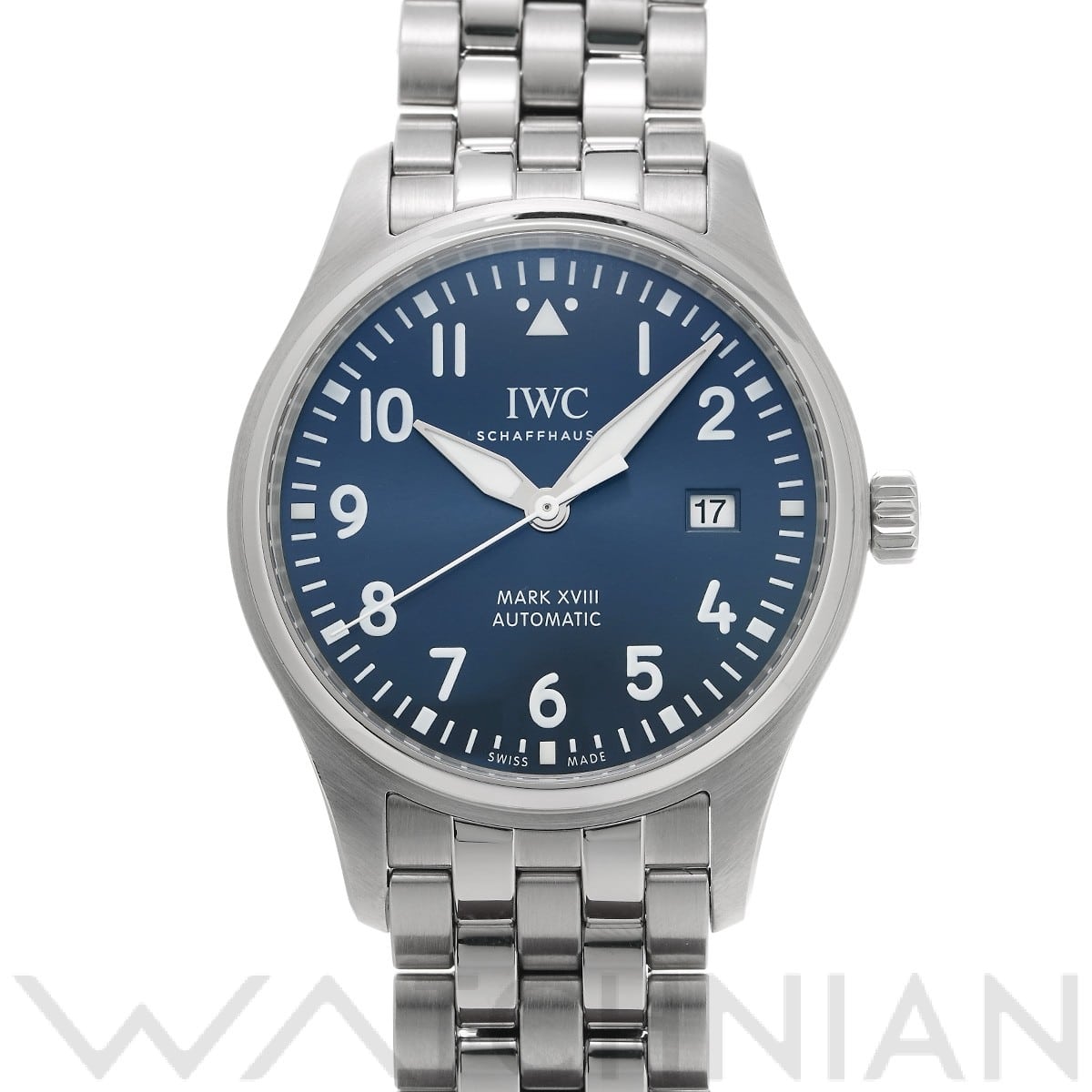 IWC パイロットウォッチ マーク XVIII プティ・プランス IW327016 ブルー メンズ 時計 【中古】【wristwatch】