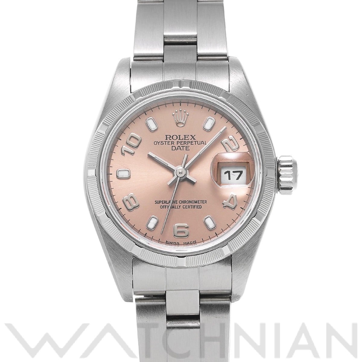 ロレックス オイスターパーペチュアル デイト 79190 ピンク レディース 時計 【中古】【wristwatch】