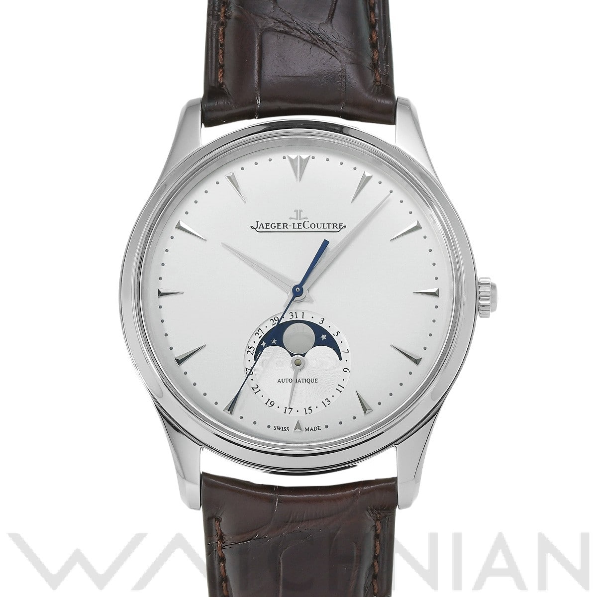 ジャガー ルクルト マスター ウルトラスリム ムーン 39 Q1368420 シルバーグレー メンズ 時計 【中古】【wristwatch】