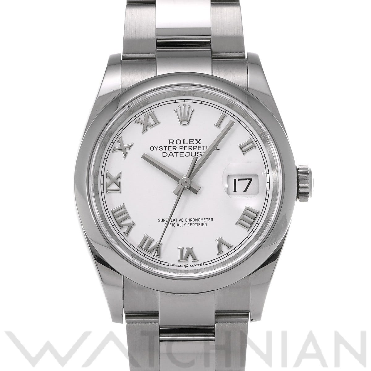 ロレックス デイトジャスト 36 126200 ホワイト メンズ 時計 【中古】【wristwatch】