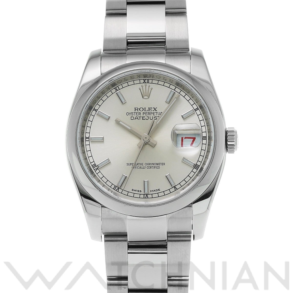 ロレックス デイトジャスト 36 116200 シルバー メンズ 時計 【中古】【wristwatch】