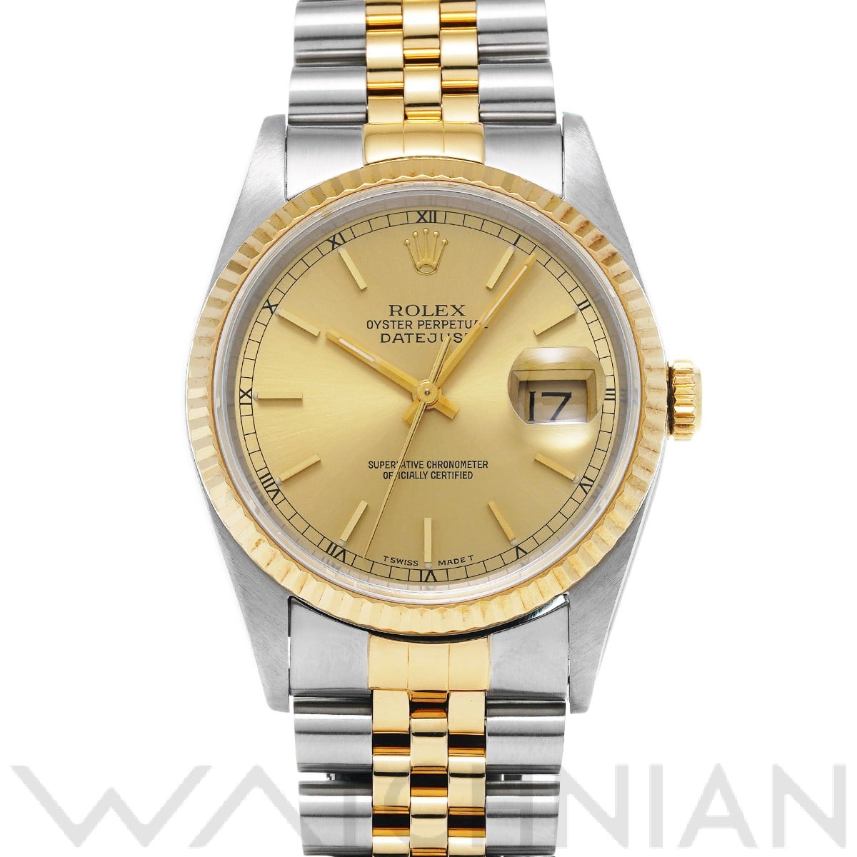 ロレックス デイトジャスト 16233 シャンパン メンズ 時計 【中古】【wristwatch】