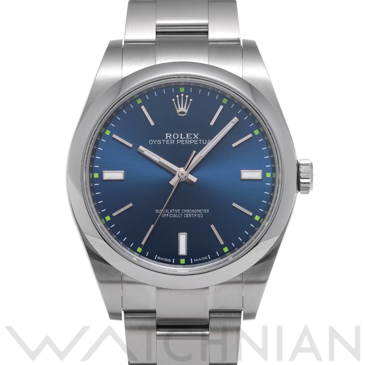 ロレックス / ROLEX オイスターパーペチュアル 39 114300 ブルー メンズ 時計 【中古】【wristwatch】