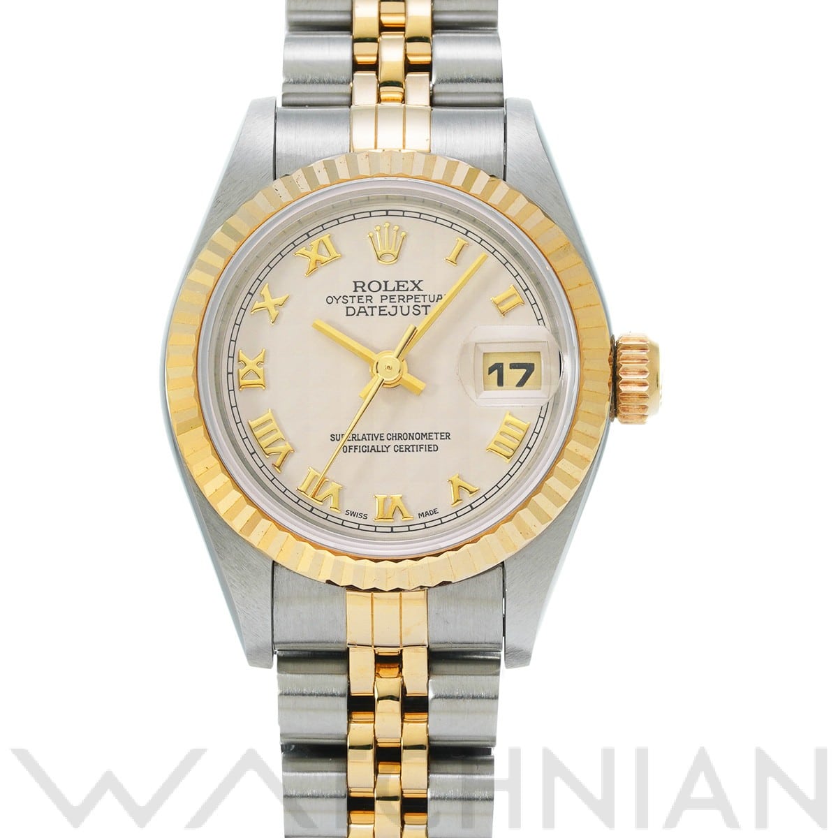 ロレックス デイトジャスト 69173 アイボリーピラミッド レディース 時計 【中古】【wristwatch】