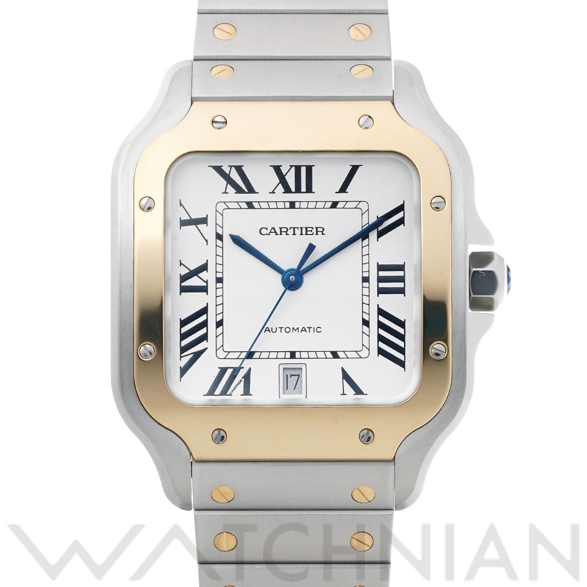 カルティエ サントス ドゥ カルティエ LM W2SA0009 シルバー メンズ 時計 【中古】【wristwatch】