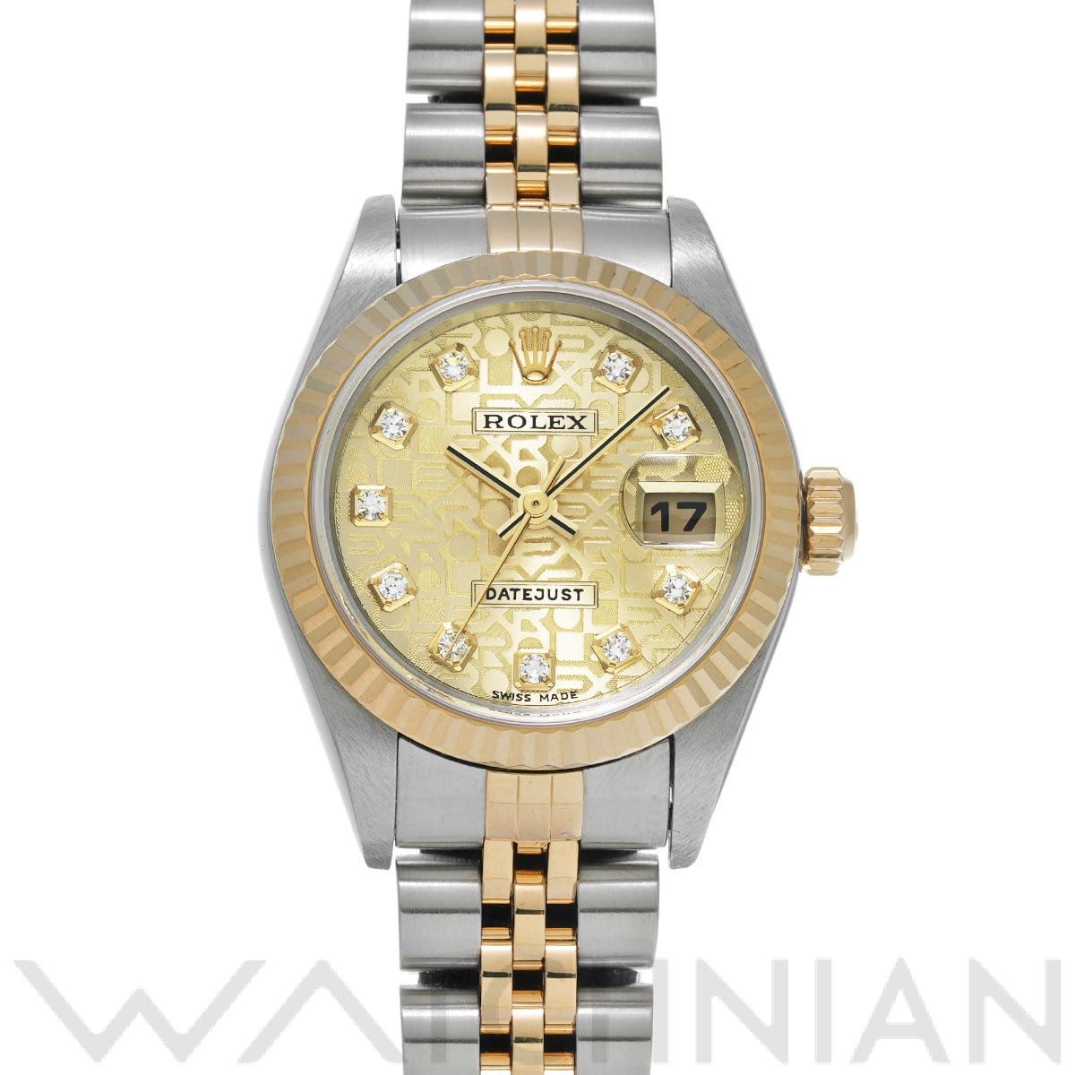 ロレックス デイトジャスト 79173G シャンパンコンピュータ/ダイヤモンド レディース 時計 【中古】【wristwatch】