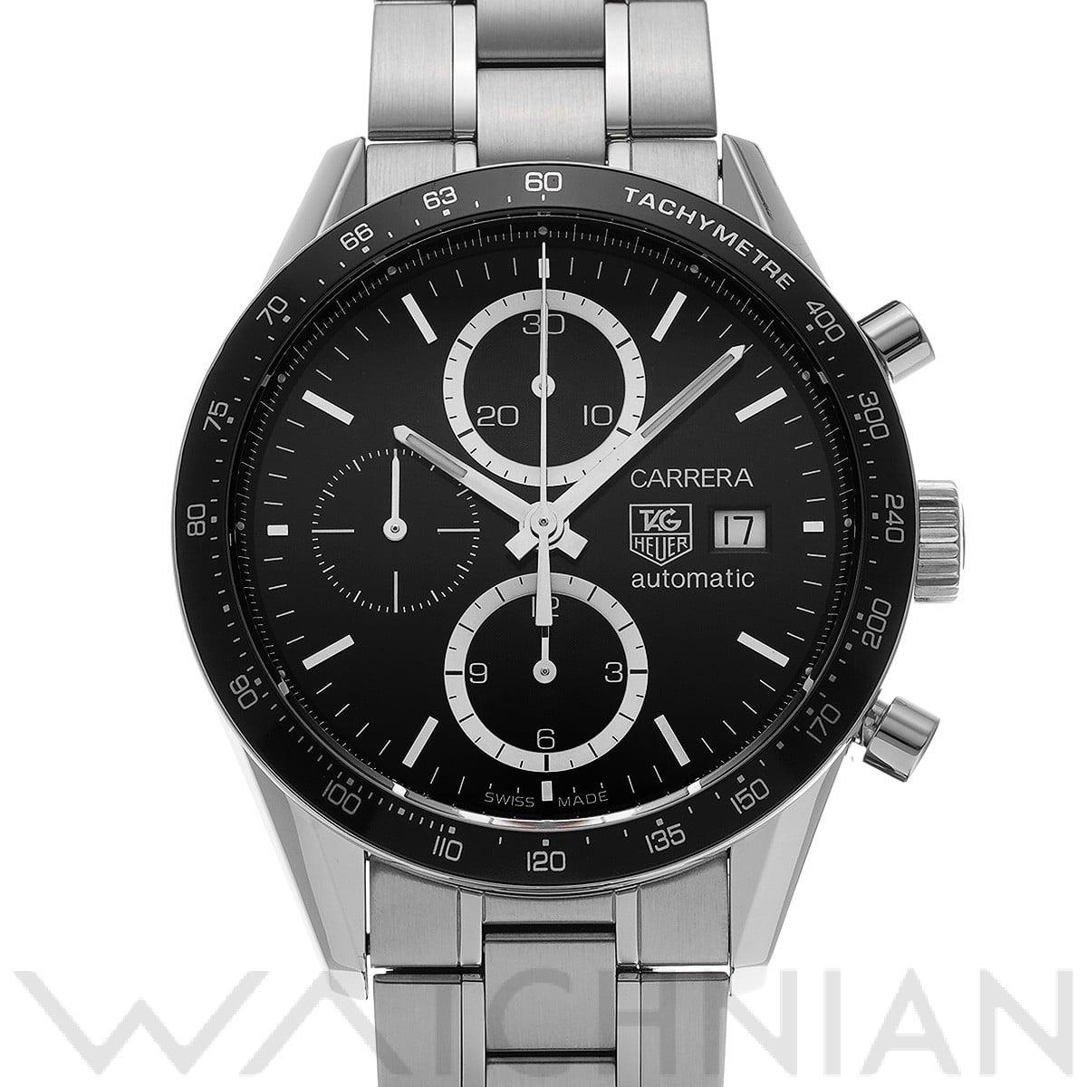 タグ ホイヤー / TAG HEUER カレラ キャリバー16 クロノグラフ CV2010.BA0786 ブラック メンズ 時計 【中古】【wristwatch】