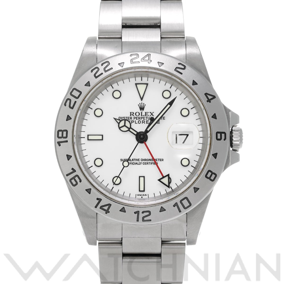 ロレックス エクスプローラーII 16570 ホワイト メンズ 時計 【中古】【wristwatch】