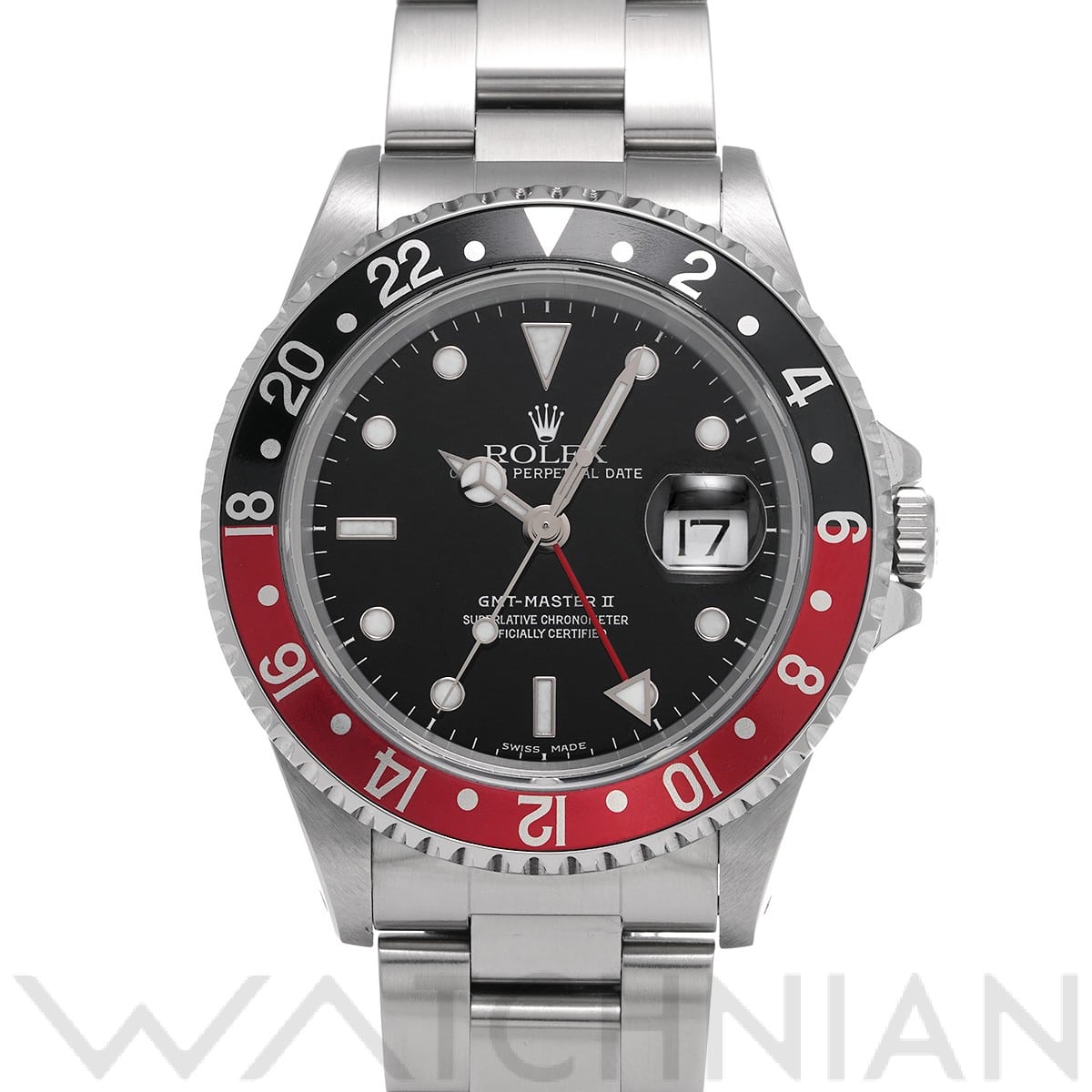 ロレックス GMTマスターII 16710 ブラック メンズ 時計 【中古】【wristwatch】