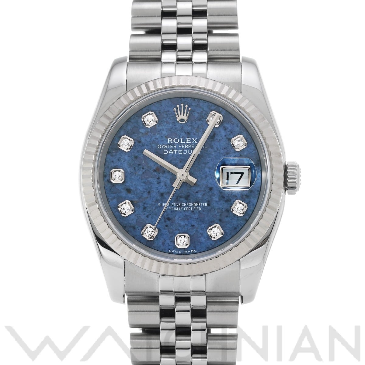 ロレックス デイトジャスト 36 116234G ソーダライト/ダイヤモンド メンズ 時計 【中古】【wristwatch】