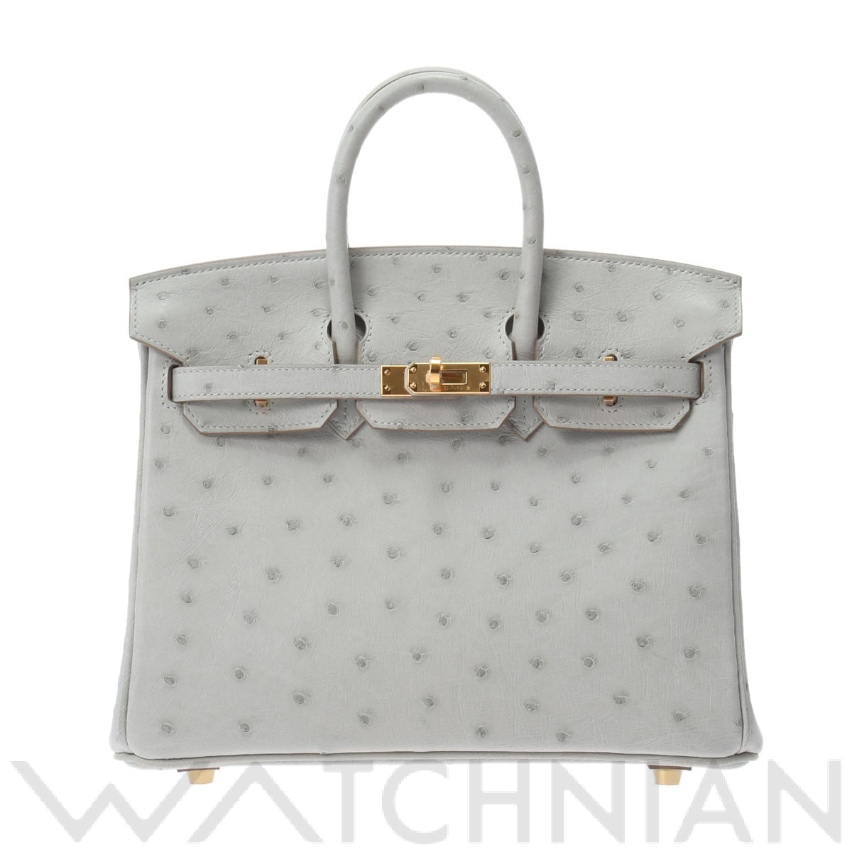 エルメス / HERMES バーキン25 グリペール/ゴールド金具 オーストリッチ レディース バッグ 【新品】【bag】