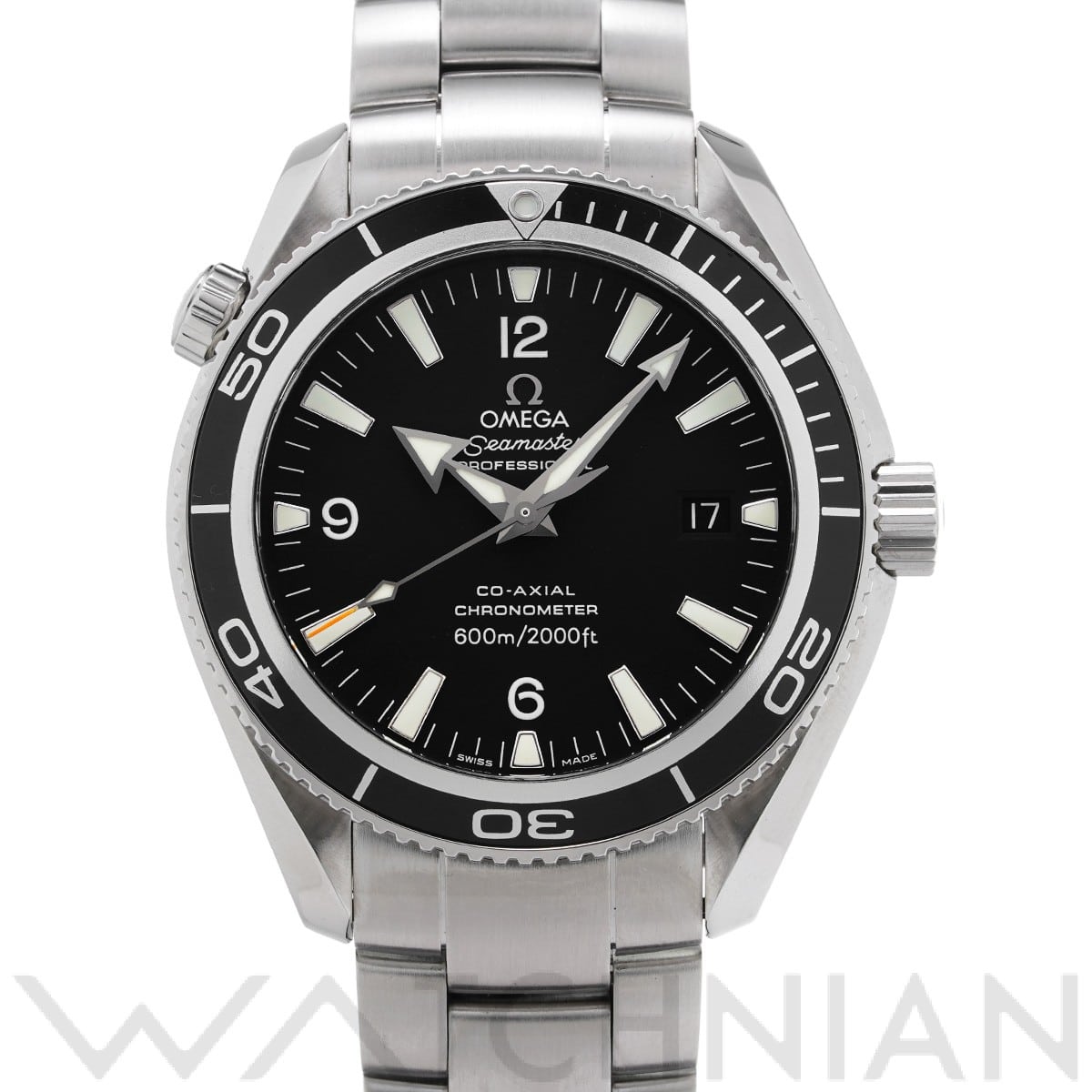 オメガ / OMEGA シーマスター プラネットオーシャン 600 コーアクシャル 2201.50 ブラック メンズ 時計 【中古】【wristwatch】
