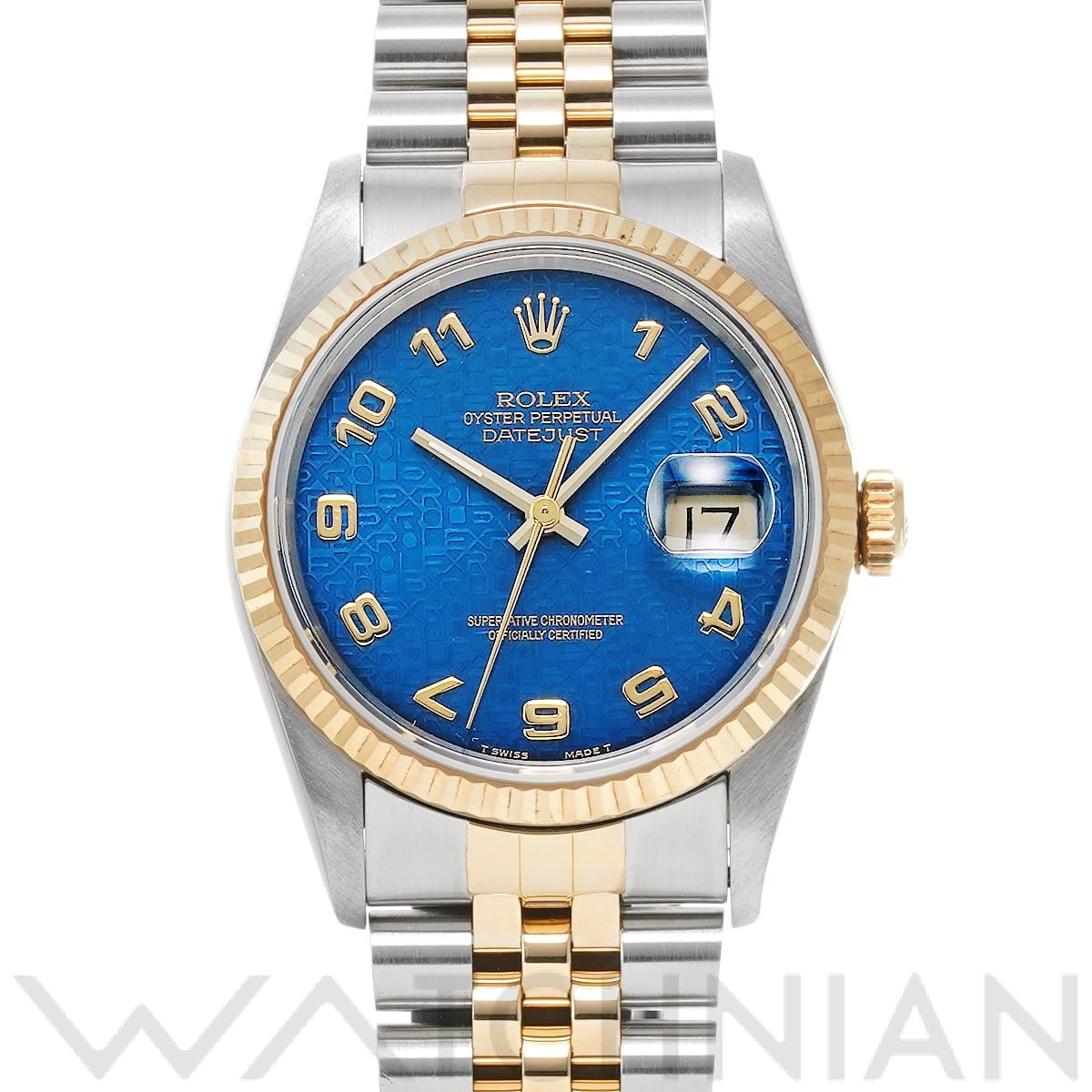 ロレックス デイトジャスト 16233 ブルーコンピュータ メンズ 時計 【中古】【wristwatch】