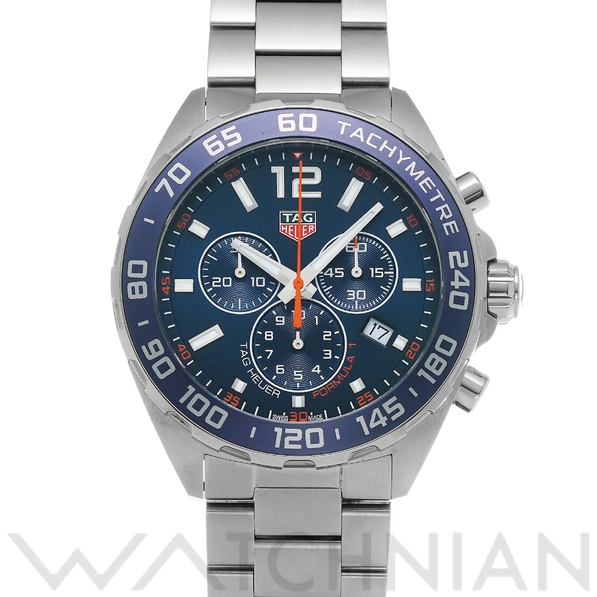 タグ ホイヤー / TAG HEUER フォーミュラ1 クォーツ クロノグラフ CAZ1014.BA0842 ブルー メンズ 時計 【中古】【wristwatch】