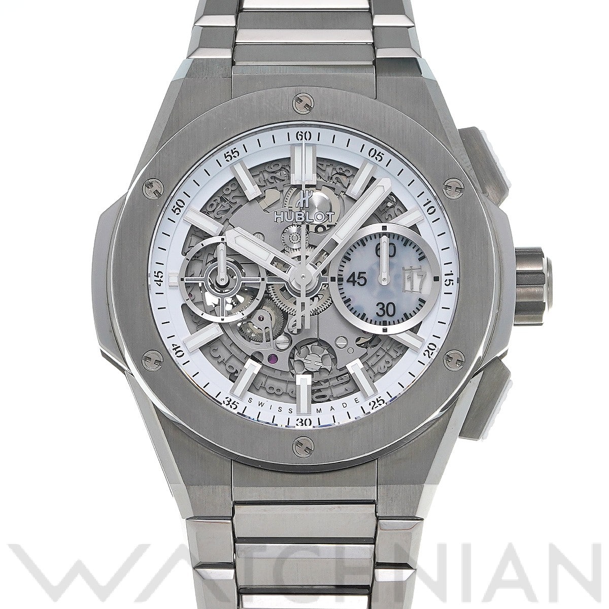 ウブロ / HUBLOT ビッグバン インテグラル チタニウム ホワイト 451.NE.2010.NX.JPN マットホワイトスケルトン メンズ 時計 【中古】【wristwatch】