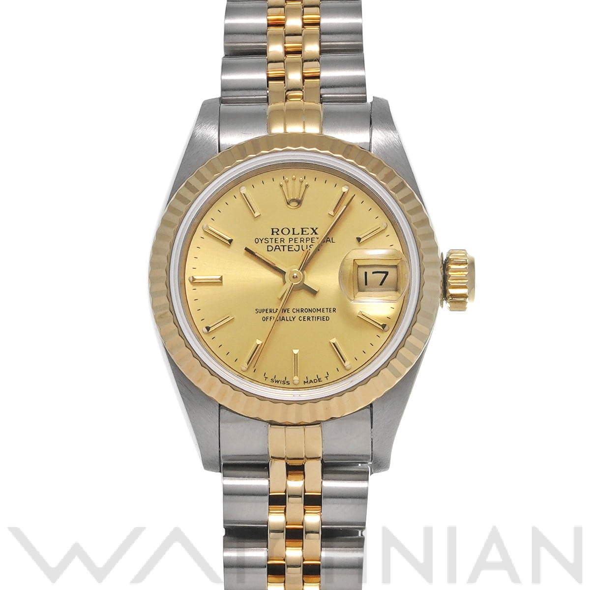 ロレックス デイトジャスト 69173 シャンパン レディース 時計 【中古】【wristwatch】