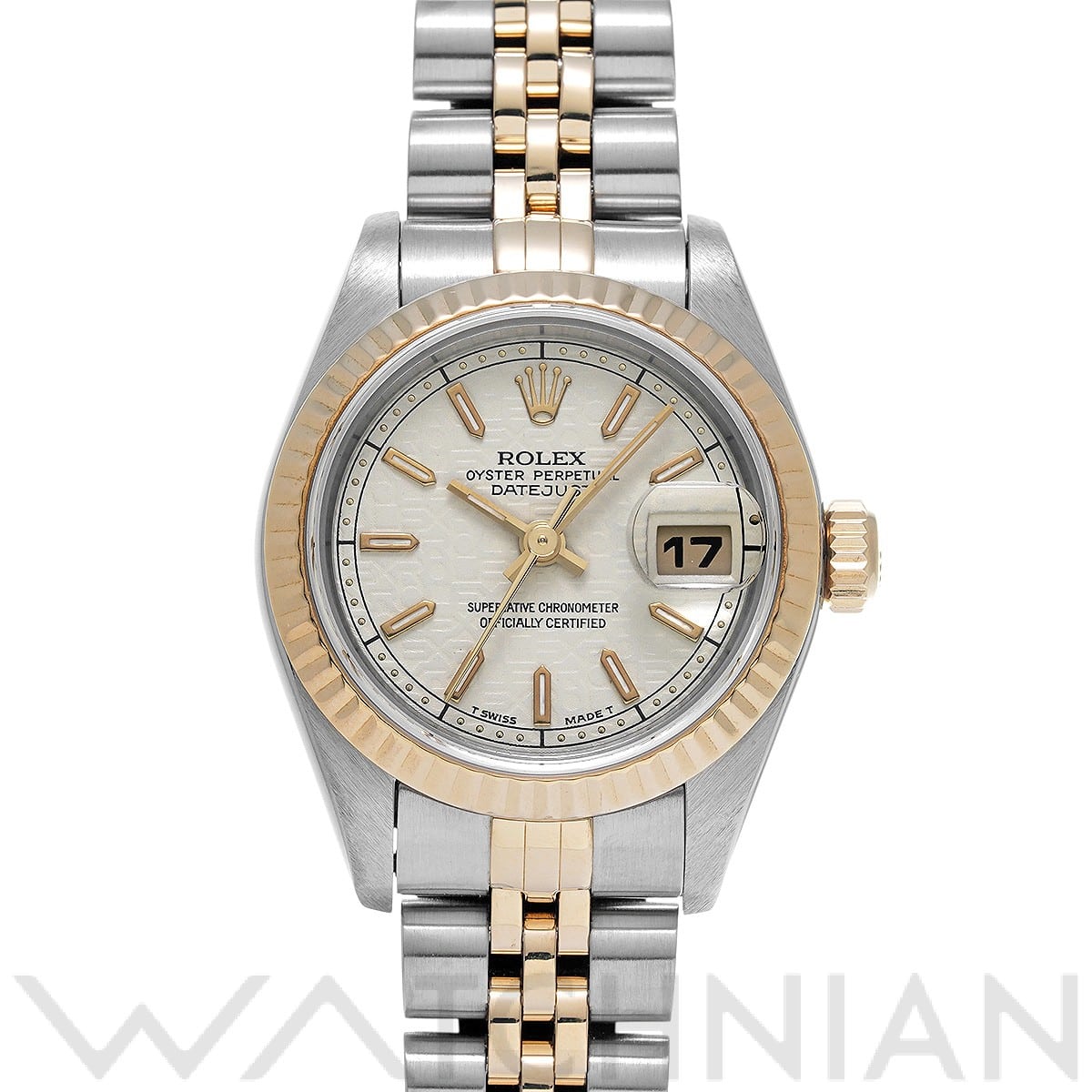 ロレックス デイトジャスト 69173 アイボリーコンピュータ レディース 時計 【中古】【wristwatch】