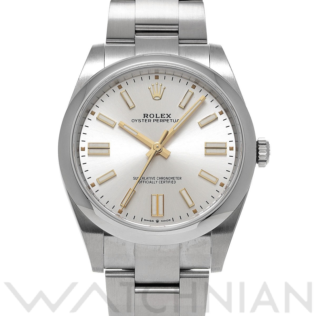 ロレックス オイスターパーペチュアル 41 124300 シルバー メンズ 時計 【中古】【wristwatch】