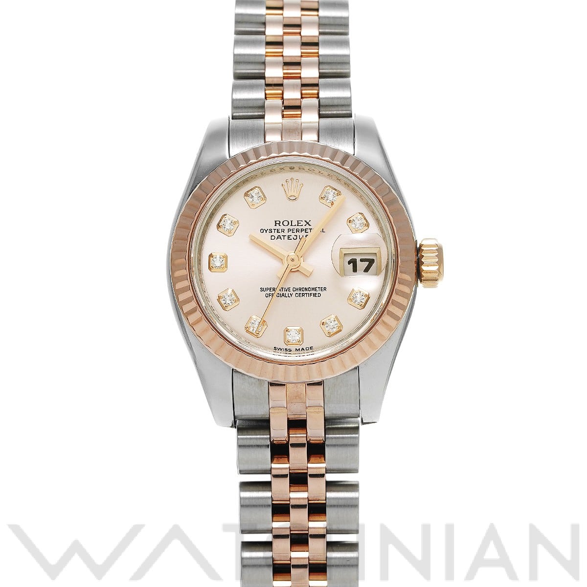 ロレックス レディ デイトジャスト 26 179171G ピンク/ダイヤモンド レディース 時計 【中古】【wristwatch】