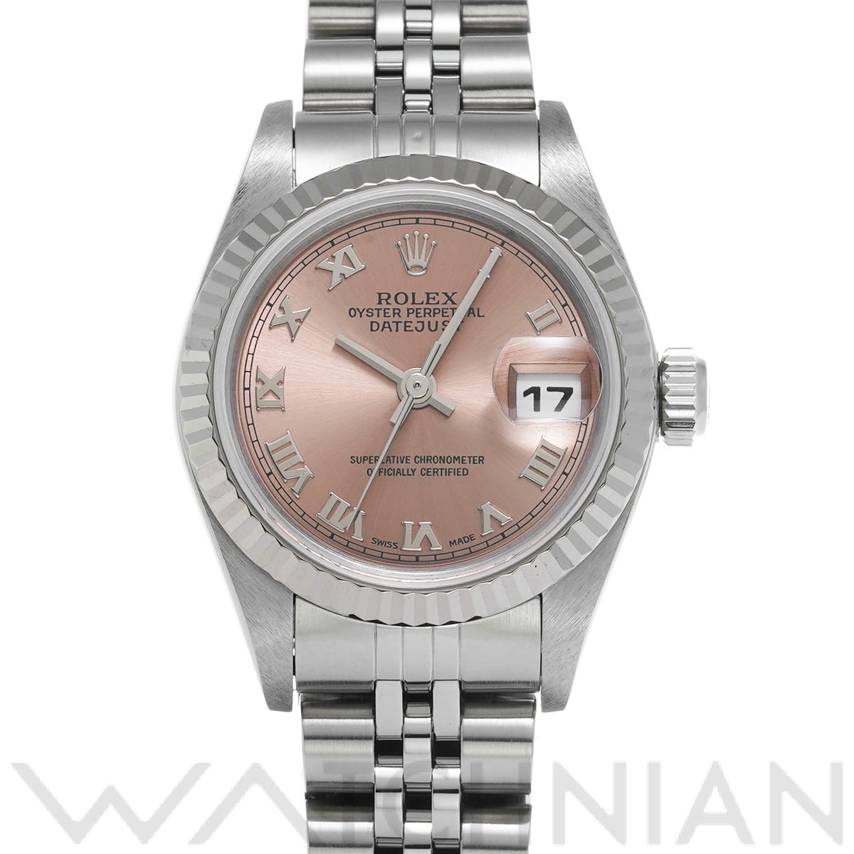 ロレックス デイトジャスト 79174 ピンク レディース 時計 【中古】【wristwatch】