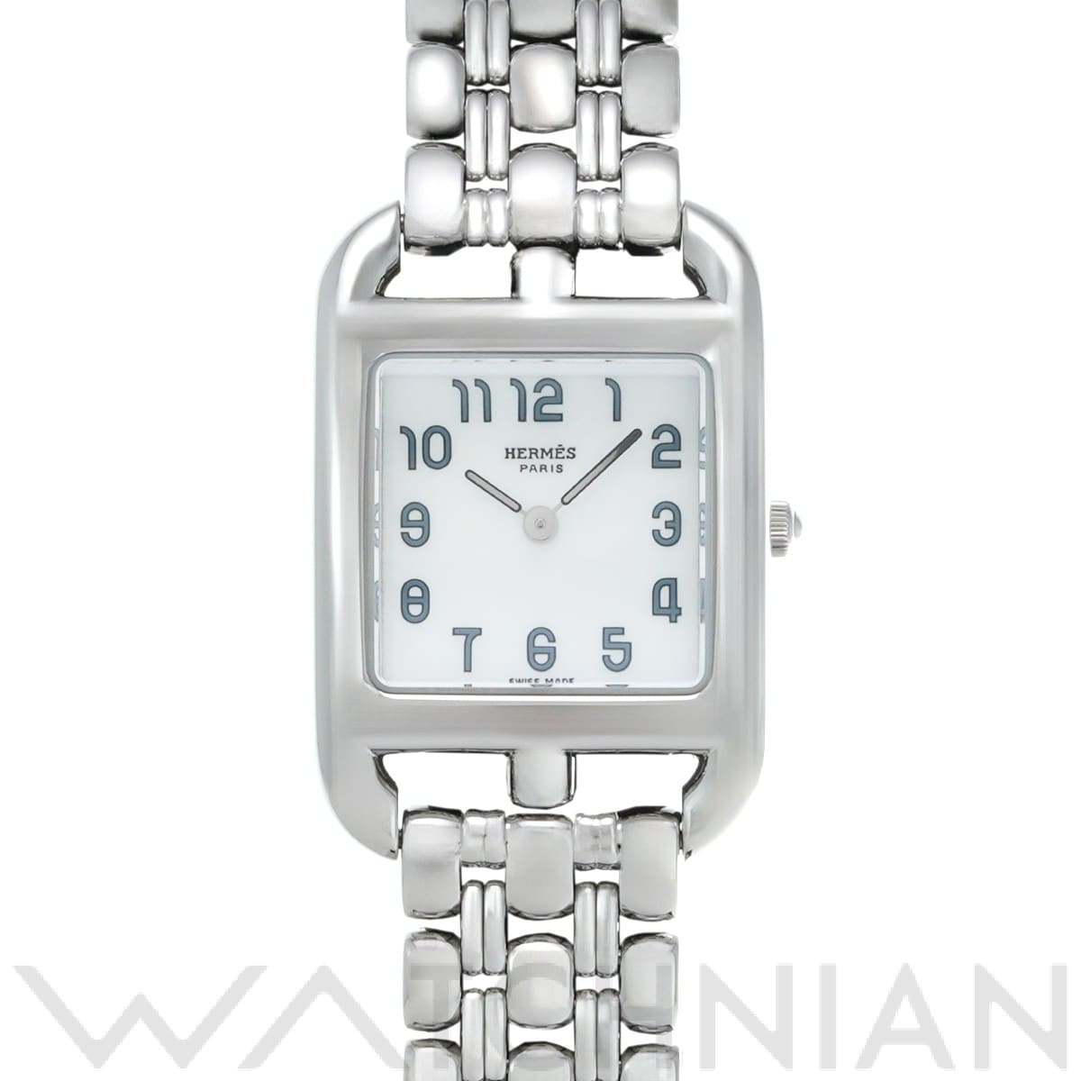 エルメス ケープコッド ドゥブルトゥール PM CC1.210.213.4716 シルバー レディース 時計 【中古】【wristwatch】