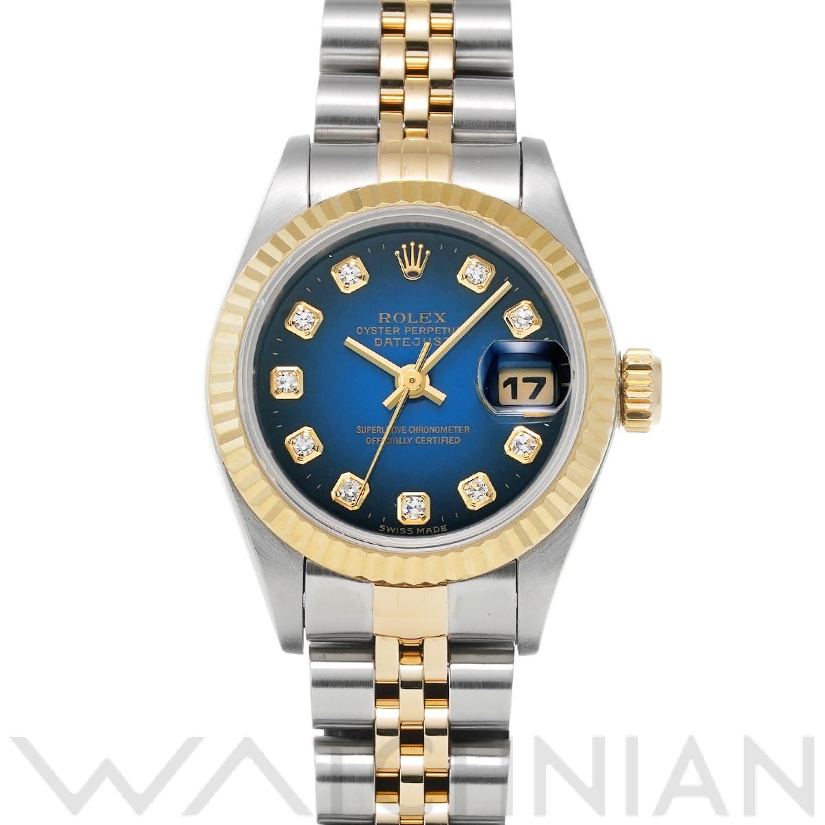 ロレックス / ROLEX デイトジャスト 69173G ブルー・グラデーション/ダイヤモンド レディース 時計 【中古】【wristwatch】