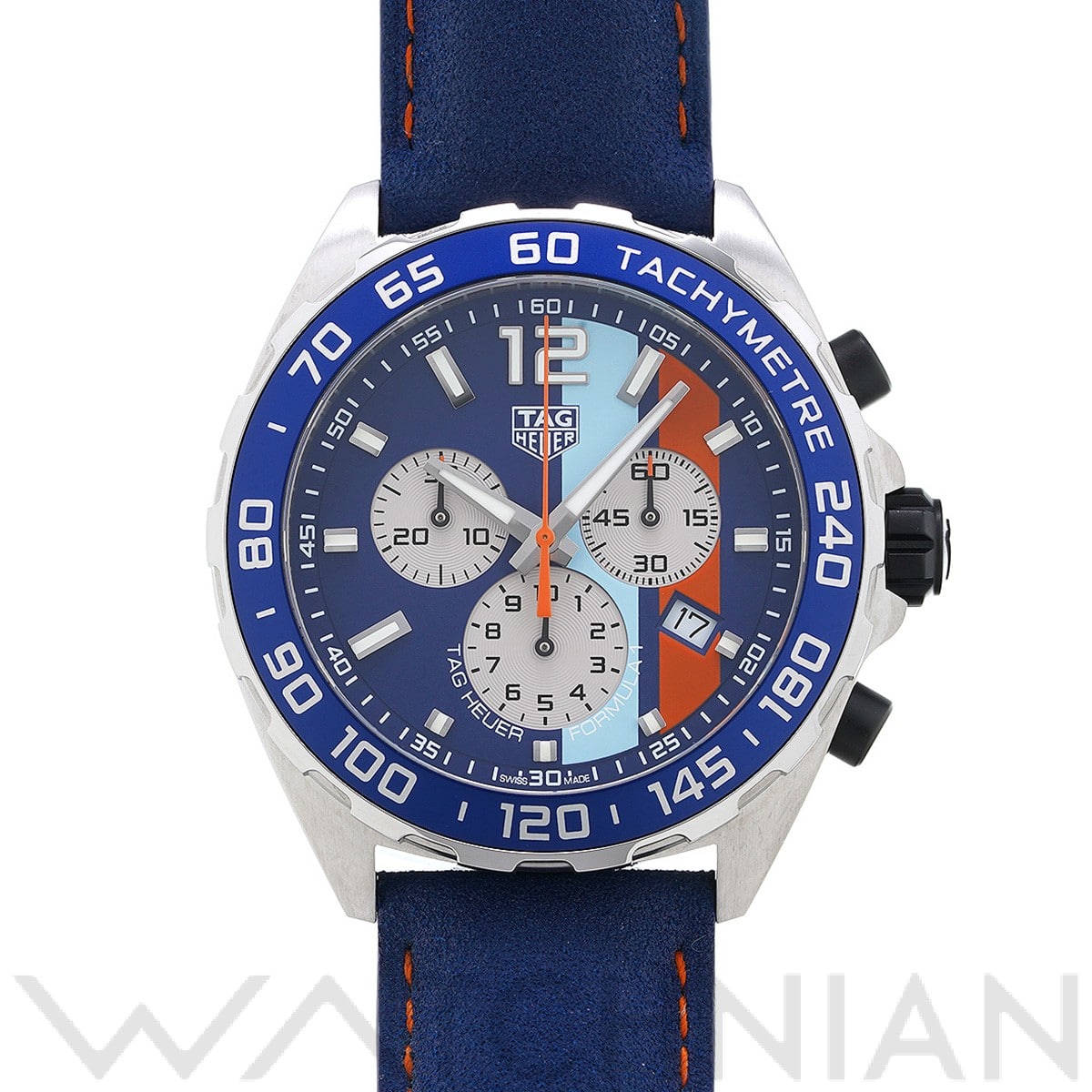 タグ ホイヤー / TAG HEUER フォーミュラ1 クォーツ クロノグラフ ガルフ CAZ101N.FC8243 ブルー メンズ 時計 【中古】【wristwatch】