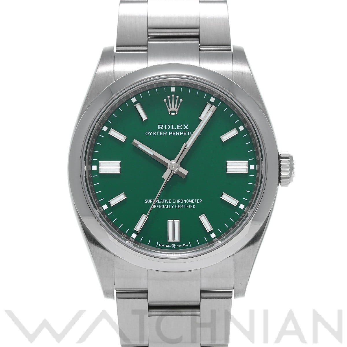 ロレックス オイスターパーペチュアル 36 126000 グリーン メンズ 時計 【中古】【wristwatch】