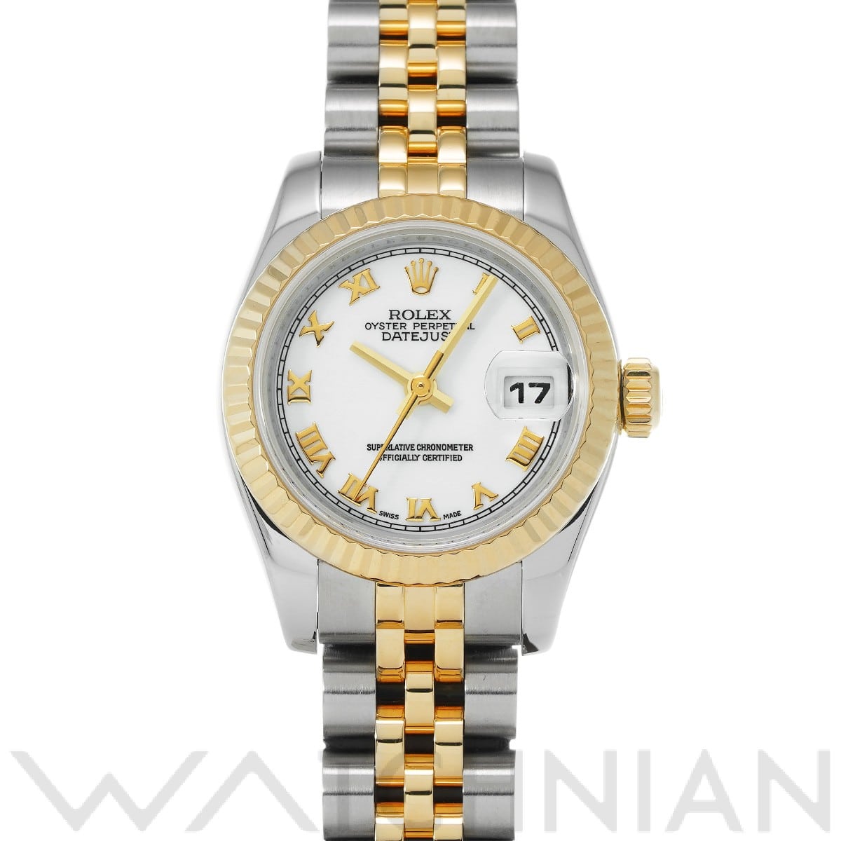 ロレックス レディ デイトジャスト 26 179173 ホワイト レディース 時計 【中古】【wristwatch】