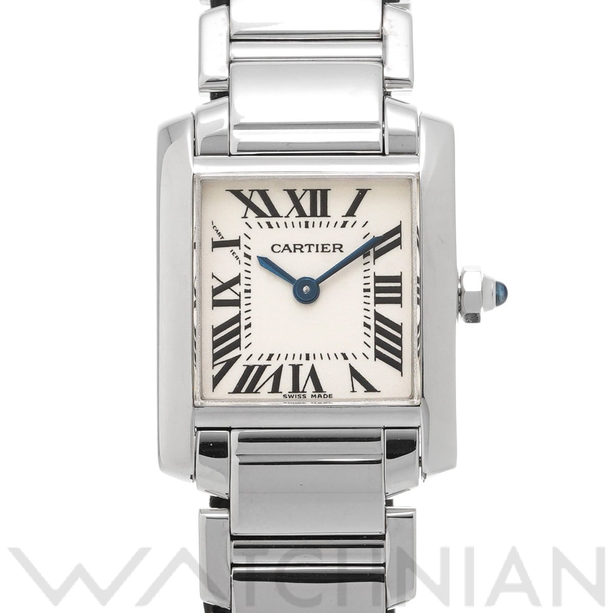 カルティエ タンク フランセーズ SM W50012S3 シルバー レディース 時計 【中古】【wristwatch】