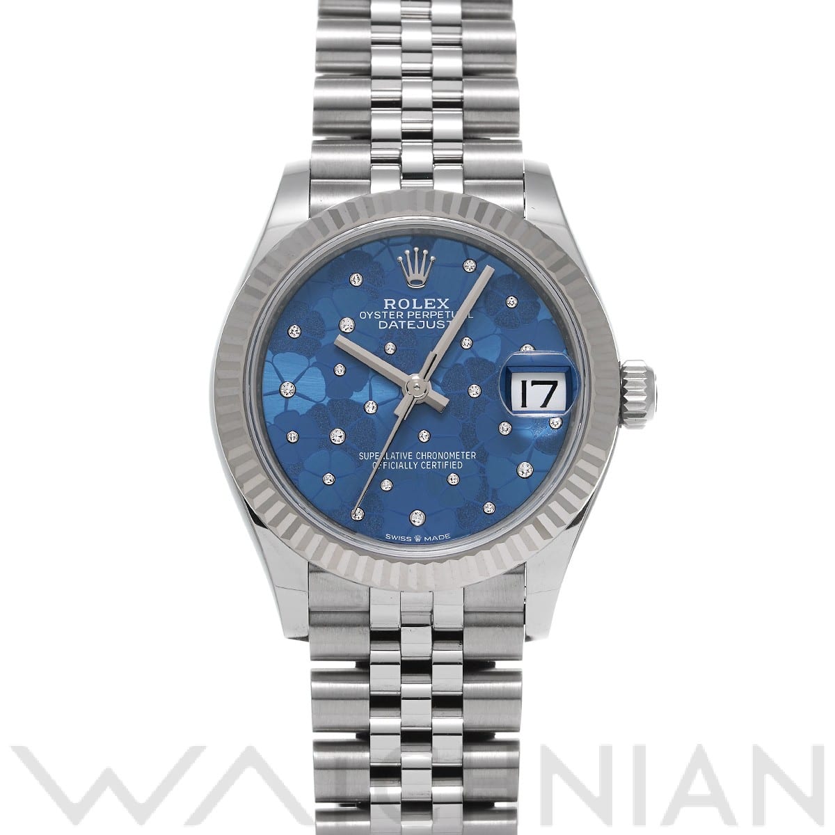 ロレックス / ROLEX デイトジャスト 31 278274 アズーロブルー フローラルモチーフ/ダイヤモンド ユニセックス 時計 【中古】【wristwatch】