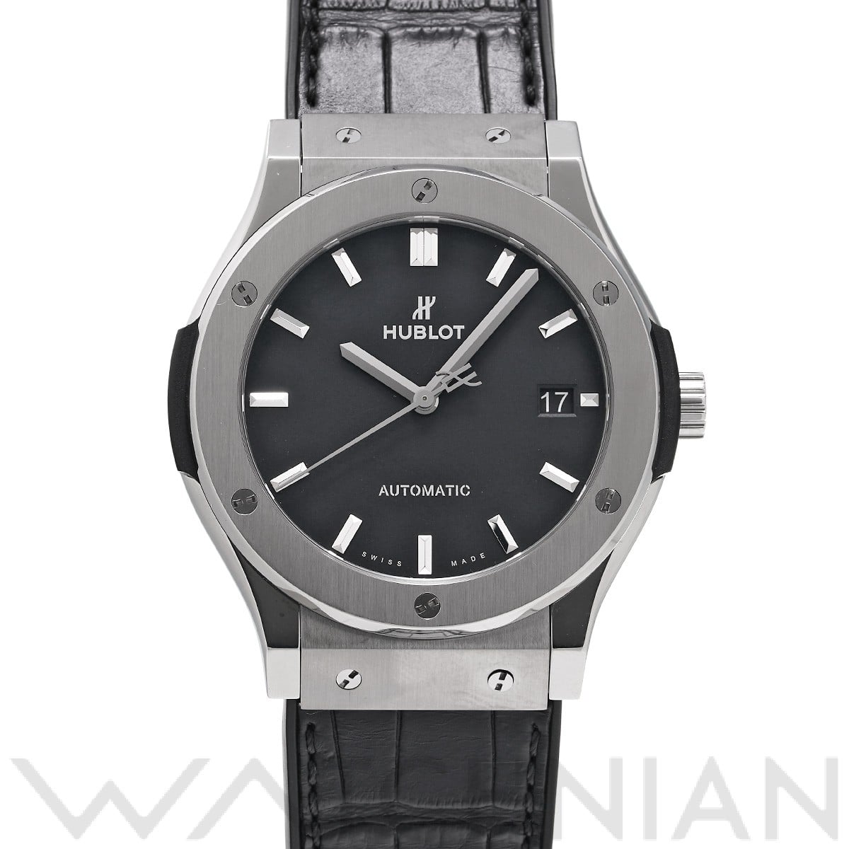 ウブロ クラシックフュージョン チタニウム 511.NX.1171.LR マットブラック メンズ 時計 【中古】【wristwatch】