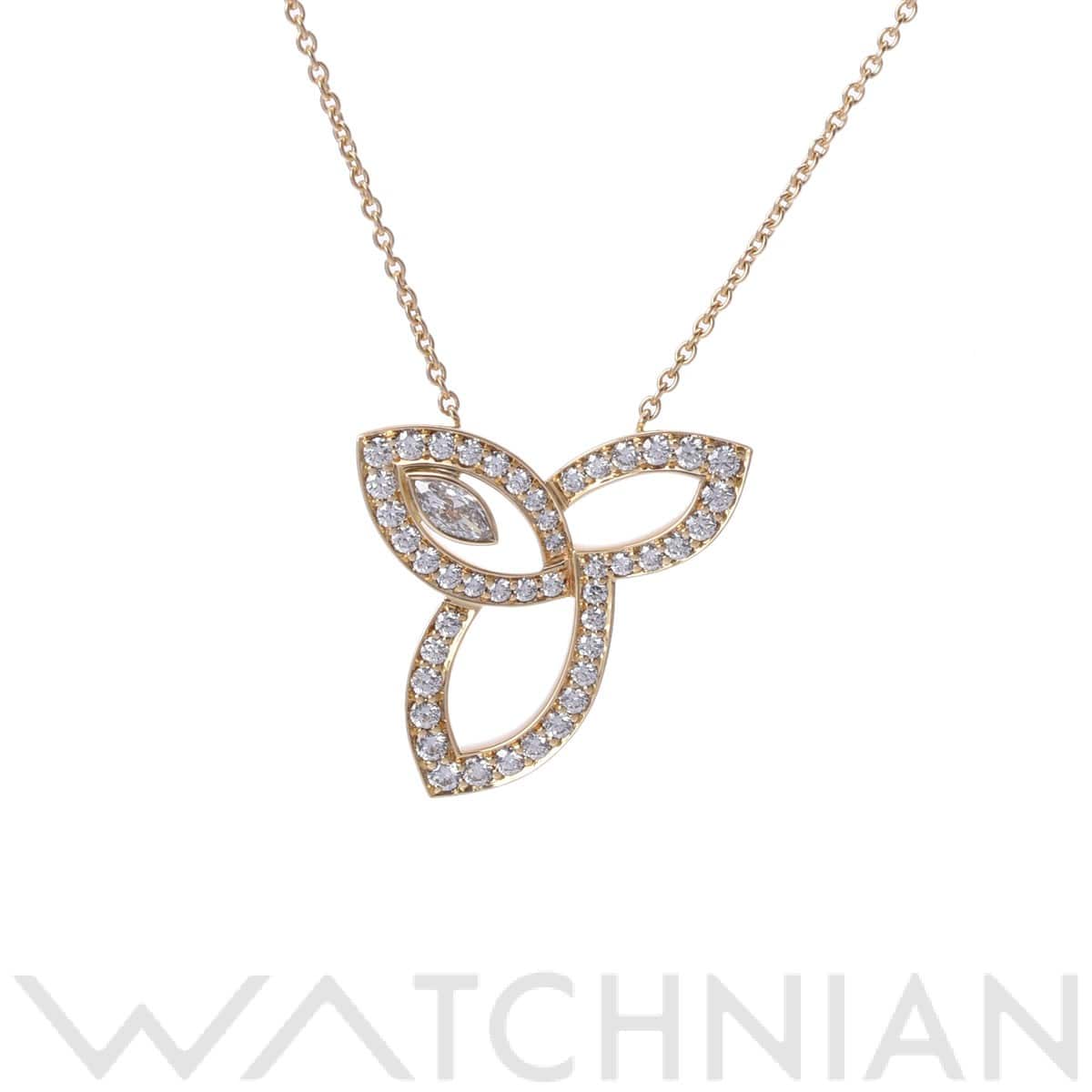 ハリー ウィンストン リリークラスター ネックレス ダイヤ ゴールド K18イエローゴールド YG レディース ジュエリー 【中古】【jewelry】