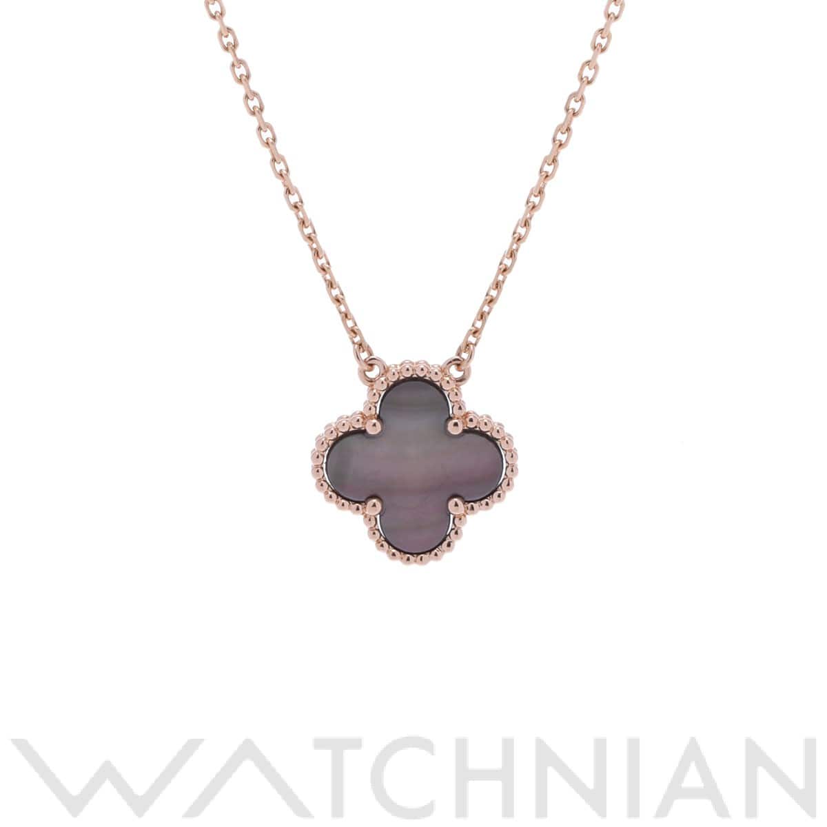 ヴァン クリーフ&アーペル ヴィンテージアルハンブラ ネックレス ゴールド K18ピンクゴールド PG レディース ジュエリー 【中古】【jewelry】