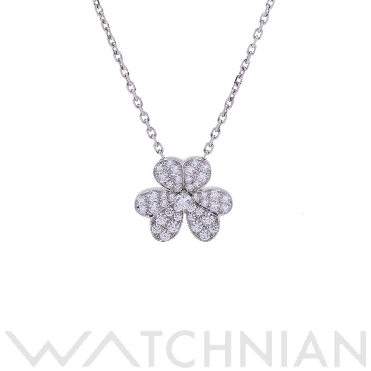 ヴァン クリーフ&アーペル フリヴォルネックレス スモール シルバー K18ホワイトゴールド WG レディース ジュエリー 【中古】【jewelry】