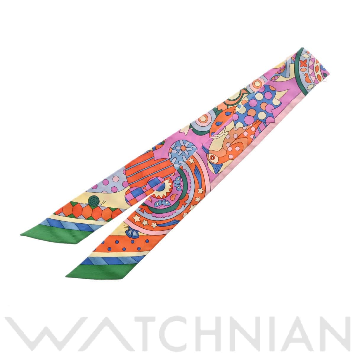 エルメス / HERMES ツイリー LES MURMURES DE LA FORET ヴェール/シクラメン 063005S シルク100％ レディース 【新品】【other】