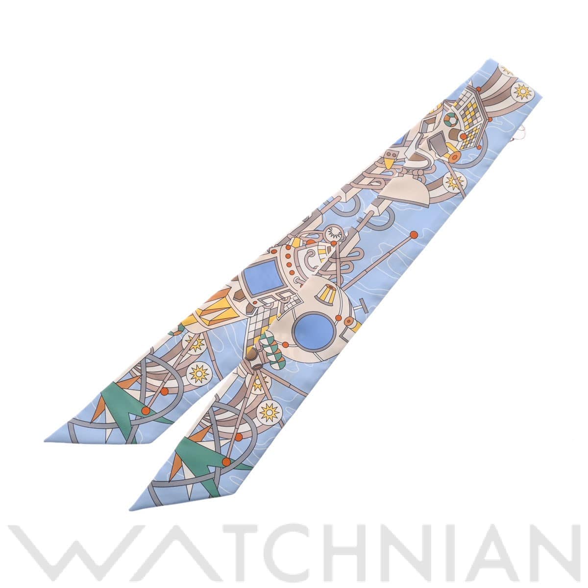 エルメス / HERMES ツイリー HERMES SCARF ODYSSEY ベージュ/ブルーシエル 063707S シルク100％ レディース 【新品】【other】