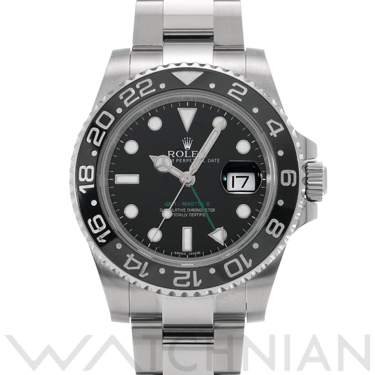 ロレックス GMTマスターII 116710LN ブラック メンズ 時計 【中古】【wristwatch】