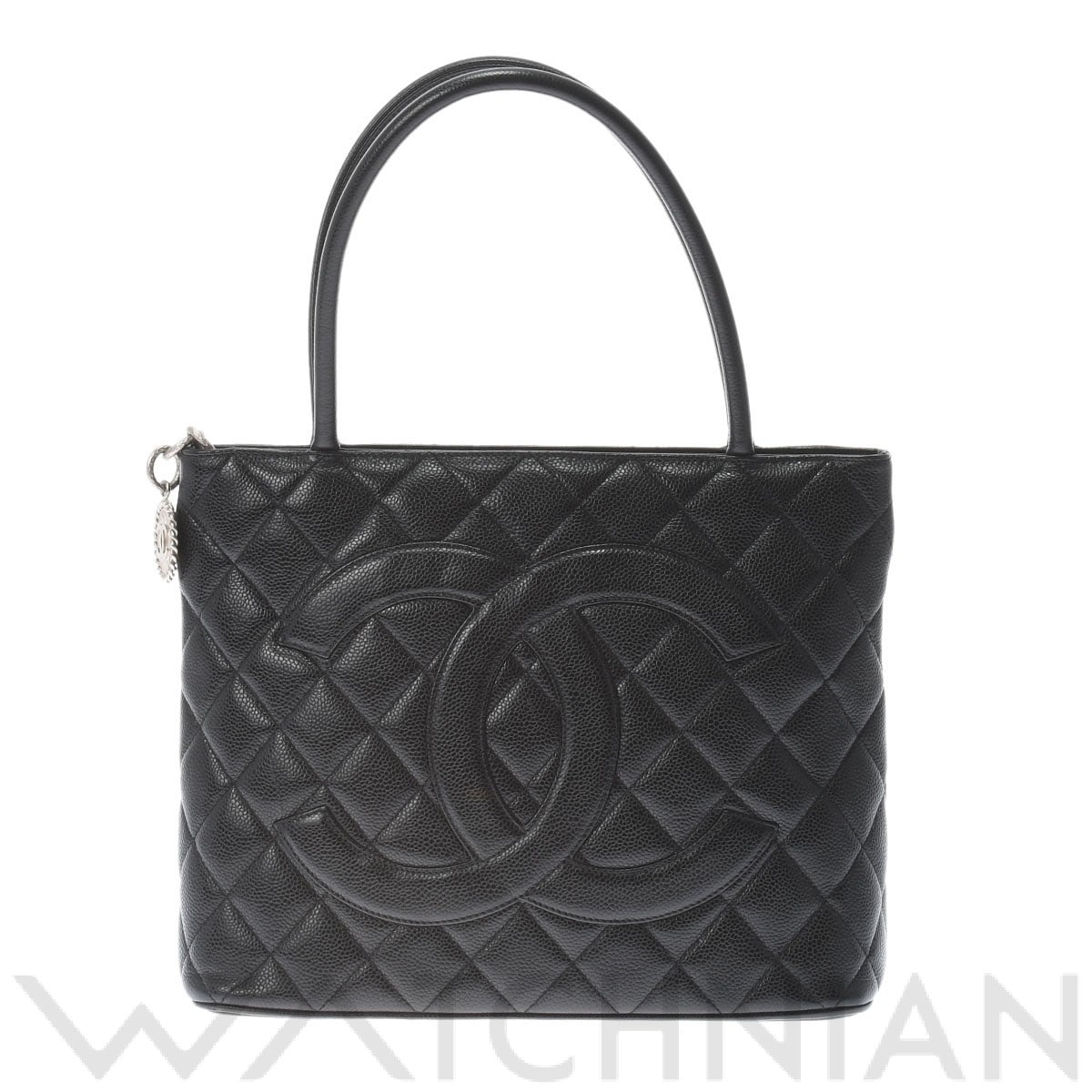 シャネル / CHANEL 復刻トート ブラック/シルバー金具 A01804 キャビアスキン レディース バッグ 【中古】【bag】