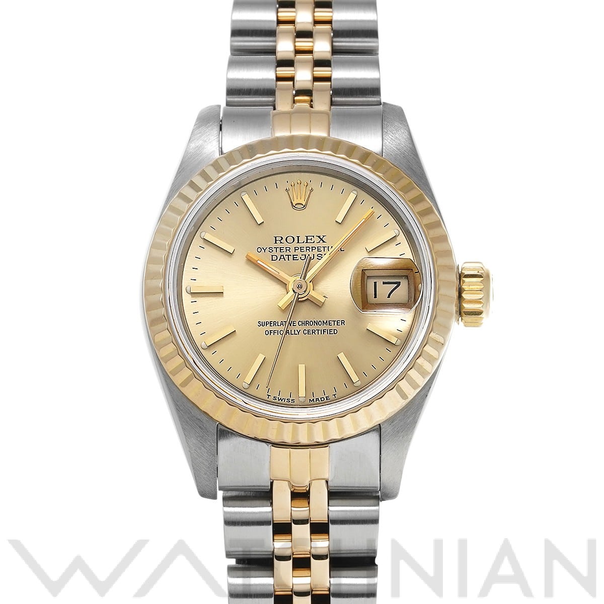 ロレックス デイトジャスト 69173 シャンパン レディース 時計 【中古】【wristwatch】