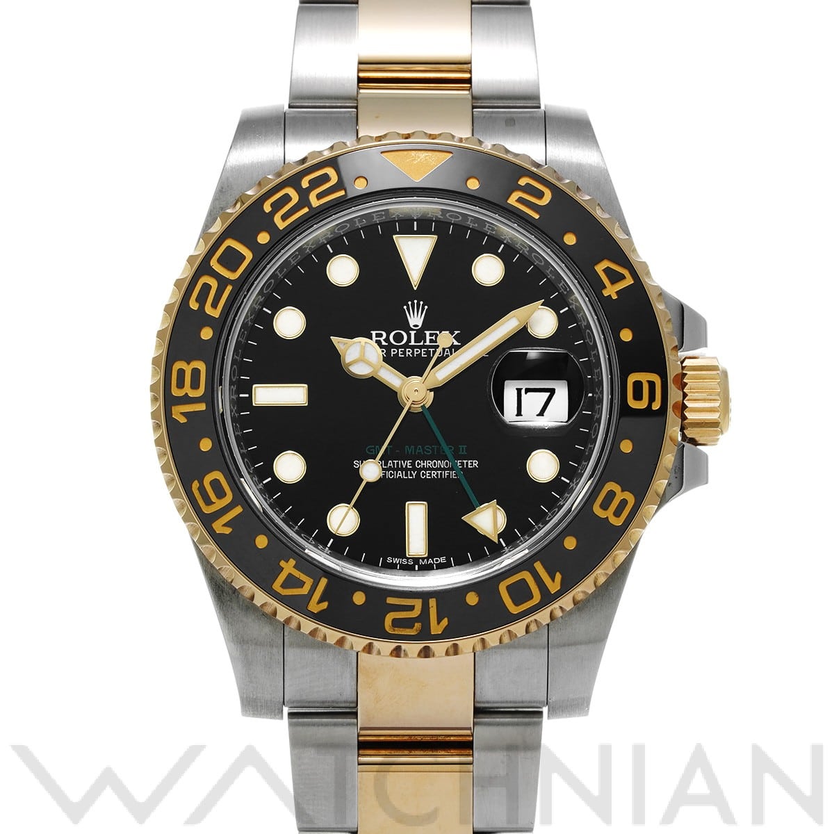 ロレックス GMTマスターII 116713LN ブラック メンズ 時計 【中古】【wristwatch】