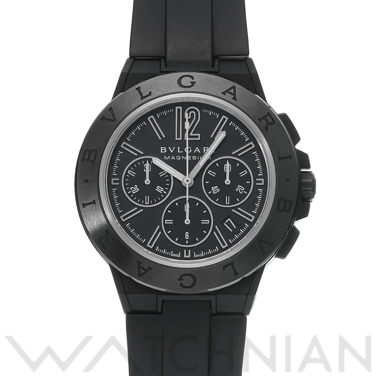 ブルガリ / BVLGARI ディアゴノ マグネシウム クロノグラフ DG42SMCCH ブラック メンズ 時計 【中古】【wristwatch】