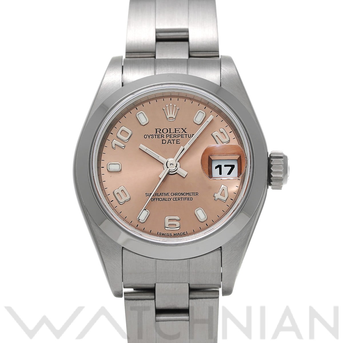 ロレックス オイスターパーペチュアル デイト 79160 ピンク レディース 時計 【中古】【wristwatch】