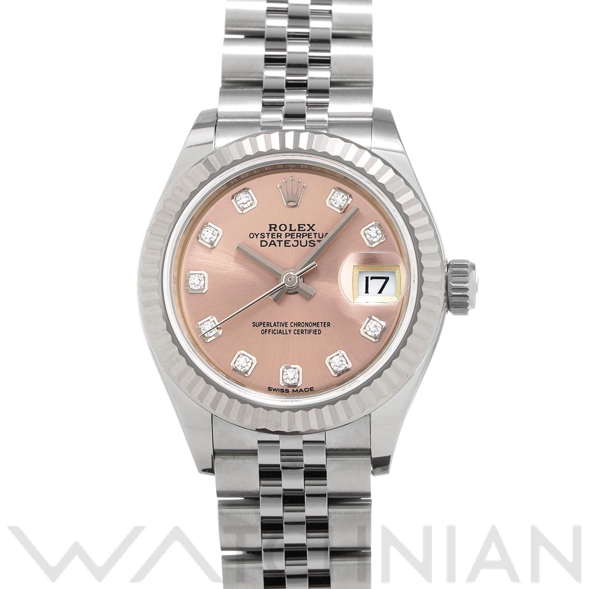 ロレックス レディ デイトジャスト 28 279174G ピンク/ダイヤモンド レディース 時計 【中古】【wristwatch】