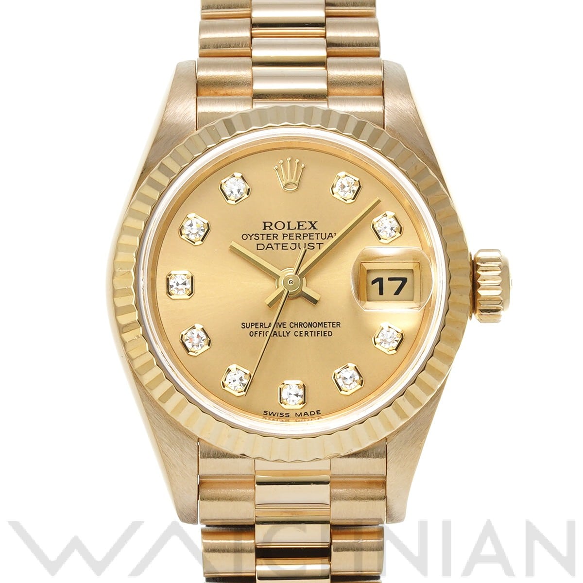 ロレックス / ROLEX デイトジャスト 79178G シャンパン/ダイヤモンド レディース 時計 【中古】【wristwatch】