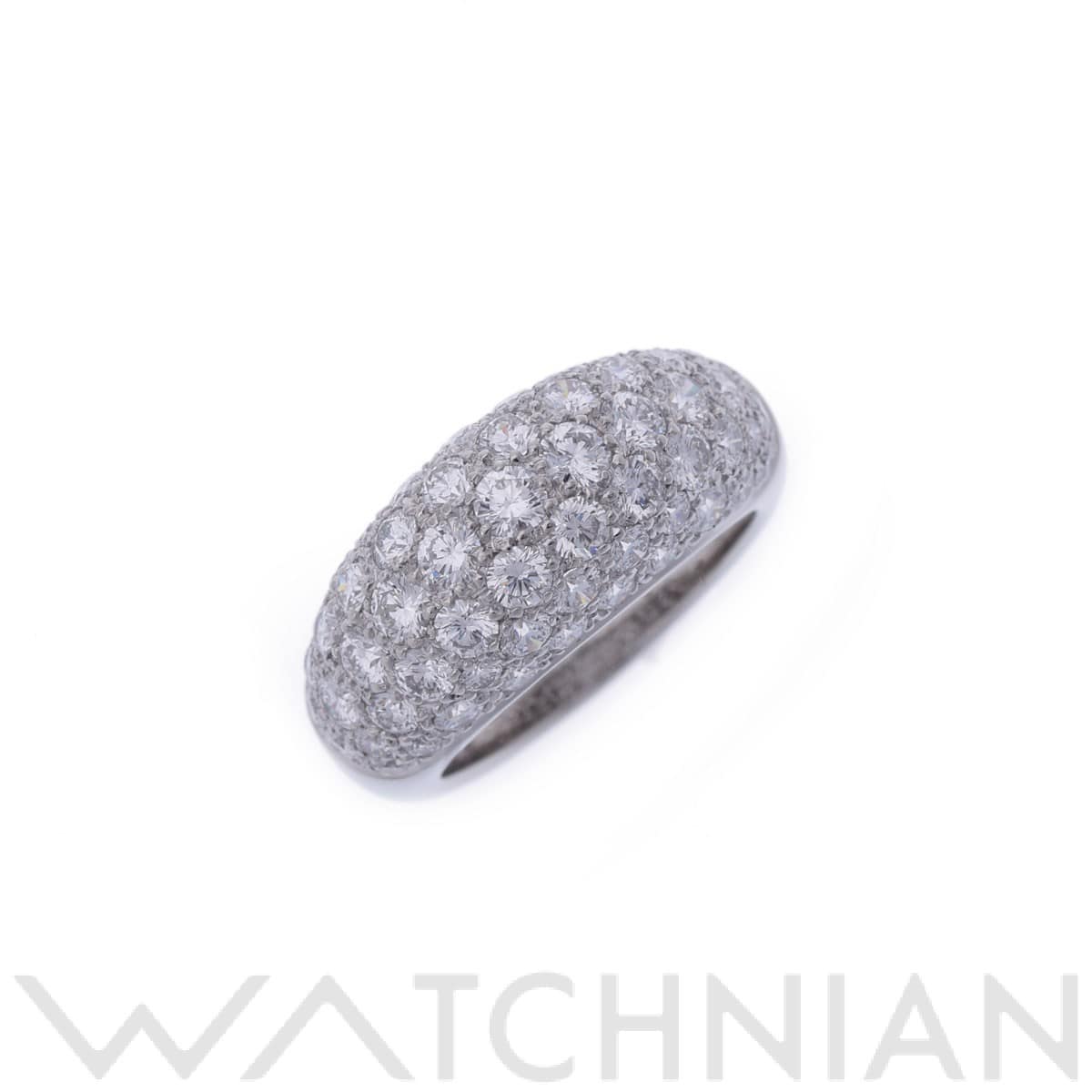ヴァン クリーフ&アーペル パヴェダイヤ リング #52 シルバー Pt950プラチナ レディース ジュエリー 【中古】【jewelry】