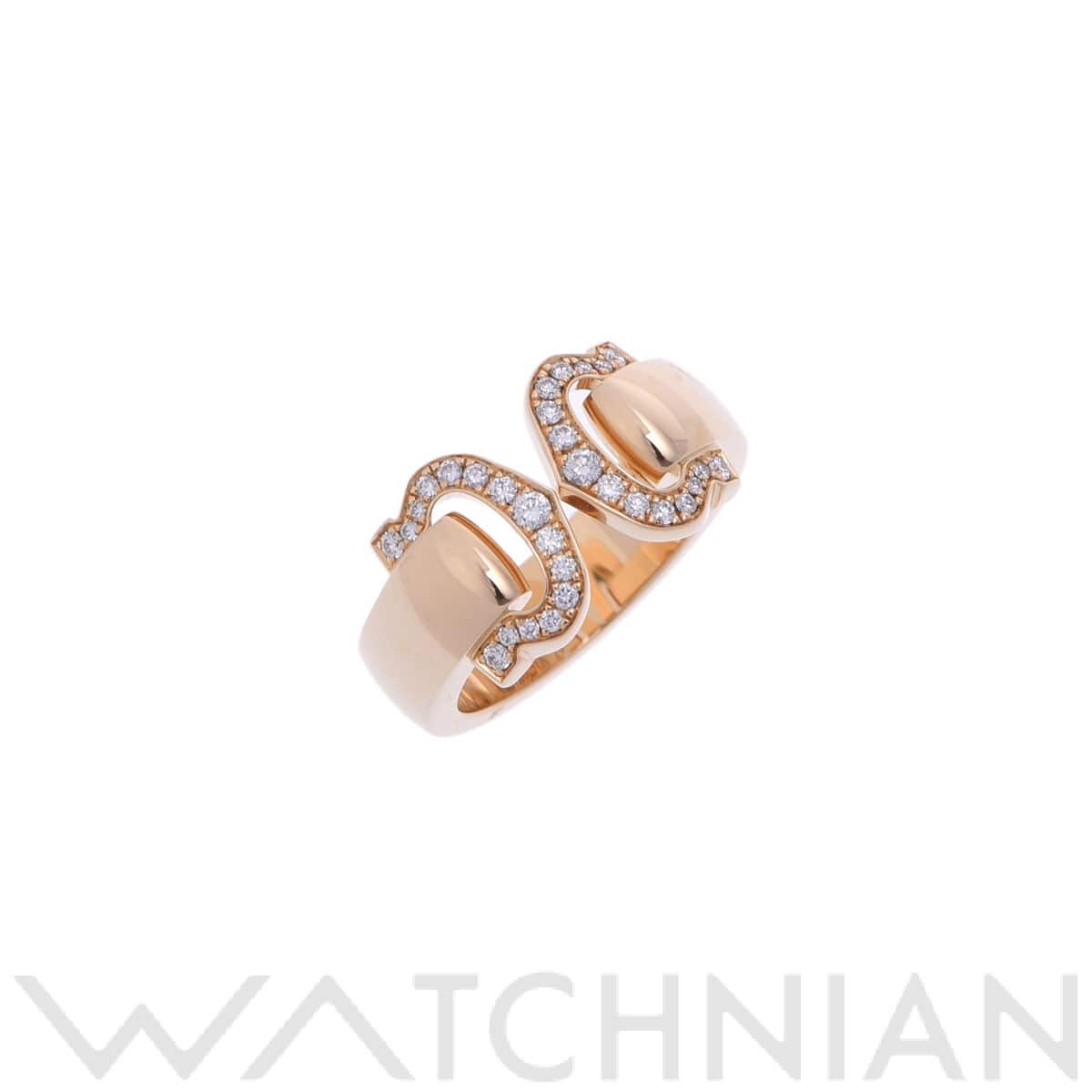 カルティエ 2Cブークルセリング#47 ゴールド B4070947 K18イエローゴールド YG レディース ジュエリー 【中古】【jewelry】